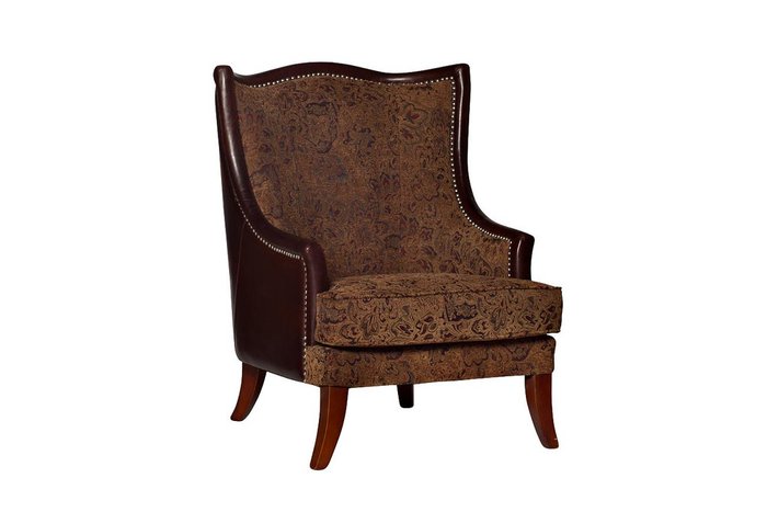 Кресло коричневый жаккард - купить Интерьерные кресла по цене 29520.0