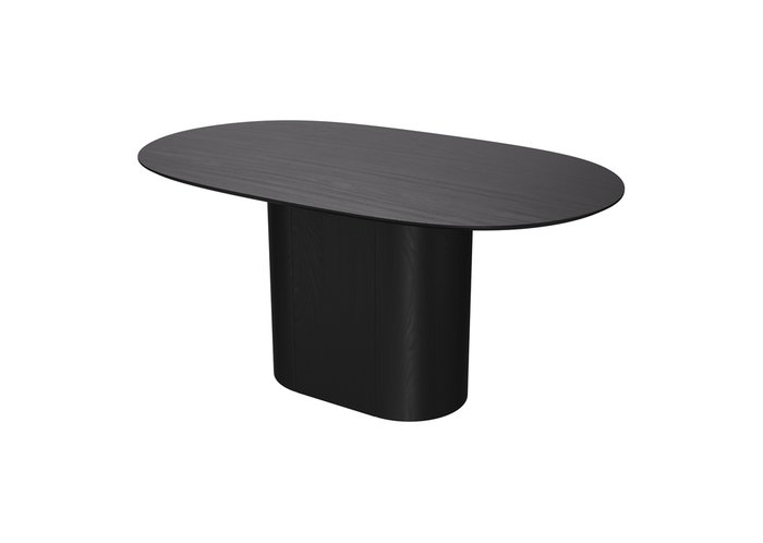 Овальный обеденный стол Type 160 черного цвета - купить Обеденные столы по цене 67900.0