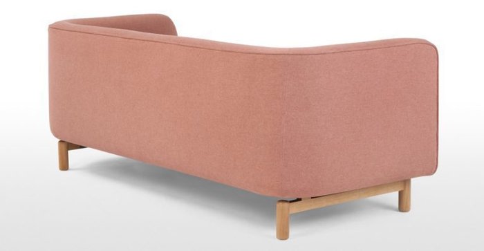 Трехместный диван Tribeca розовый - лучшие Прямые диваны в INMYROOM