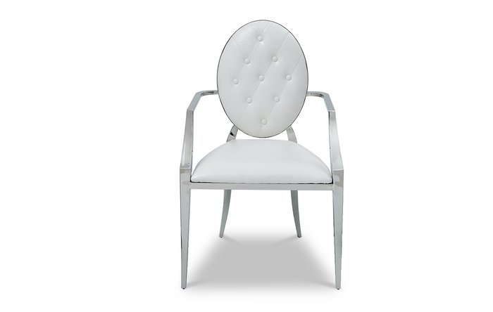 Обеденный стул с белой обивкой - купить Обеденные стулья по цене 29500.0