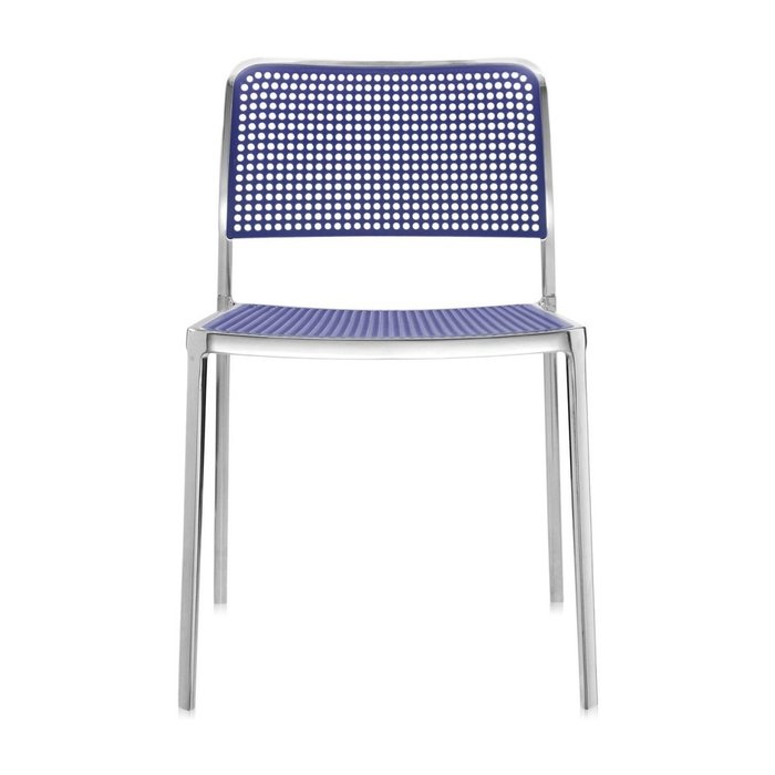 Стул Audrey Shiny темно-синего цвета - купить Обеденные стулья по цене 50232.0