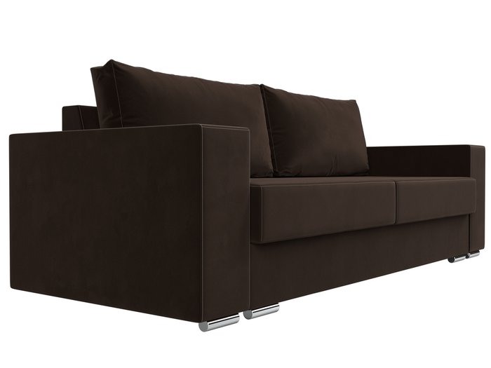 Прямой диван-кровать Исланд коричневого цвета - лучшие Прямые диваны в INMYROOM