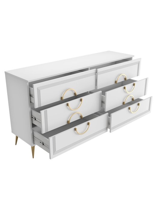 Комод Оливия ОЛ-07 белый бриллиант/бланж - купить Комоды по цене 37538