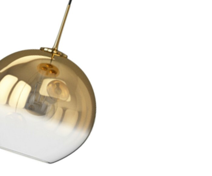 Подвесной светильник Восход золотого цвета - купить Подвесные светильники по цене 4600.0
