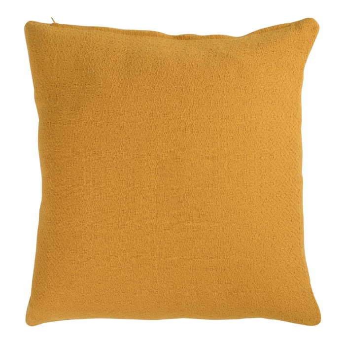 Подушка декоративная Essential из хлопка фактурного плетения цвета шафрана 