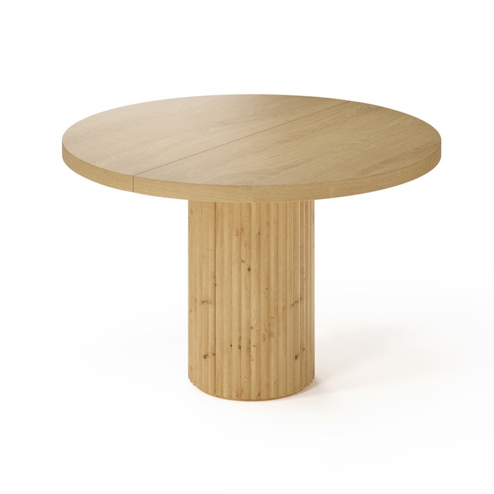 Раздвижной обеденный стол Далим с основанием из массива дуба - купить Обеденные столы по цене 162288.0