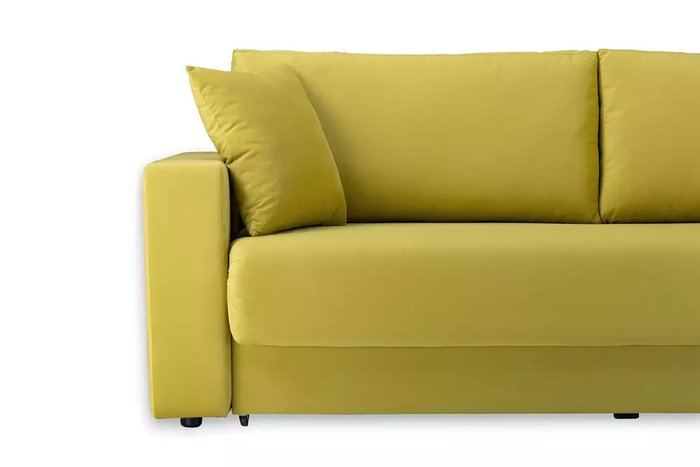 Диван-кровать Ливерпуль желтого цвета - купить Прямые диваны по цене 49990.0