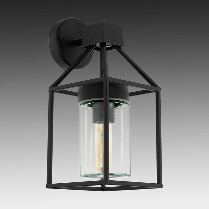 Уличный настенный светильник Trecate черного цвета - купить Настенные уличные светильники по цене 13190.0