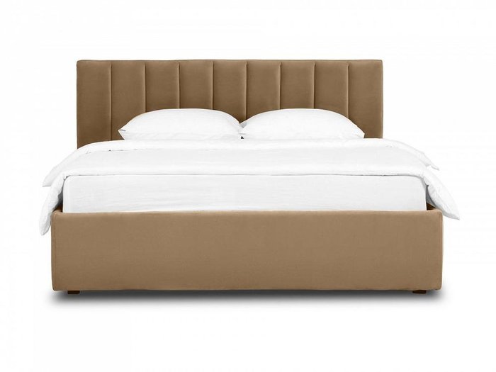 Кровать Queen Sofia 160х200 Lux коричневого цвета с подъемным механизмом - купить Кровати для спальни по цене 76560.0