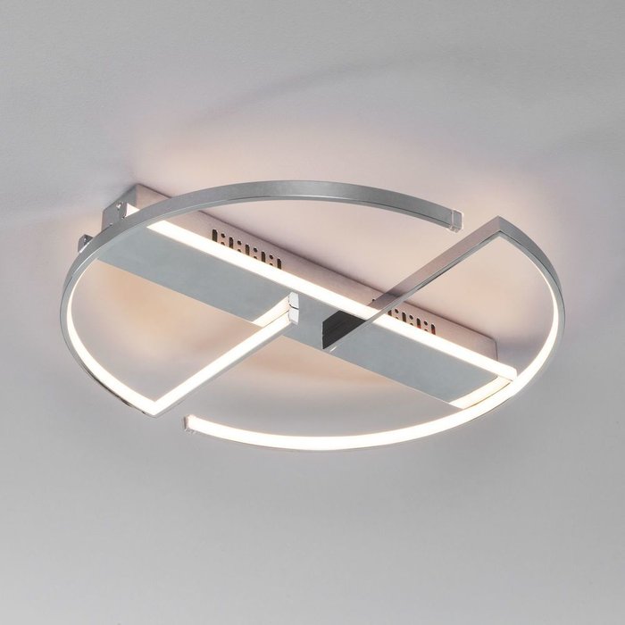 Потолочный светодиодный светильник Griff цвета хром - лучшие Потолочные светильники в INMYROOM