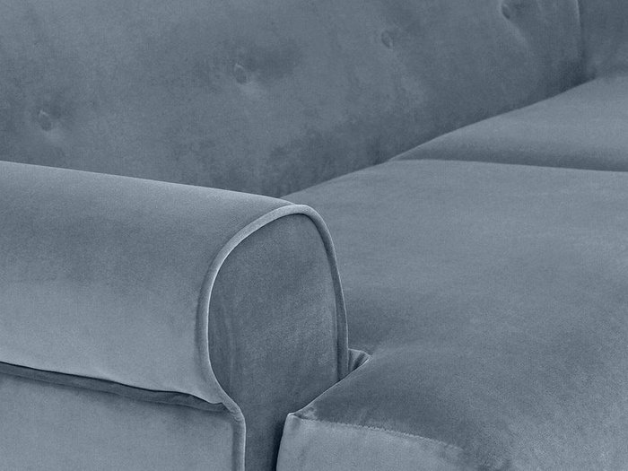 Диван Italia серо-синего цвета - лучшие Прямые диваны в INMYROOM