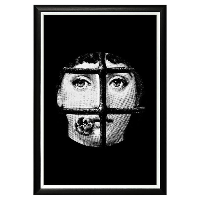 Арт-постер Лина версия Пленительный образ в черно-белой раме