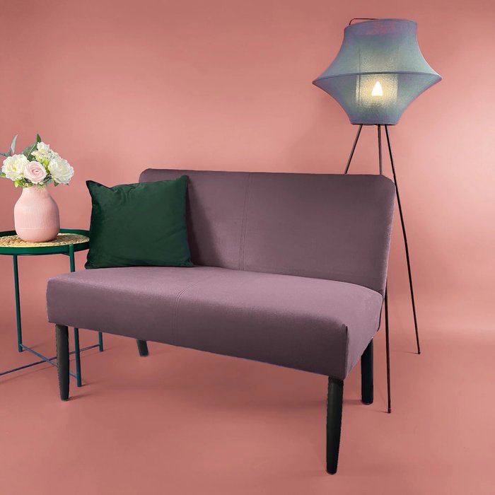 Диван Мюнхен пыльно-розового цвета - лучшие Прямые диваны в INMYROOM