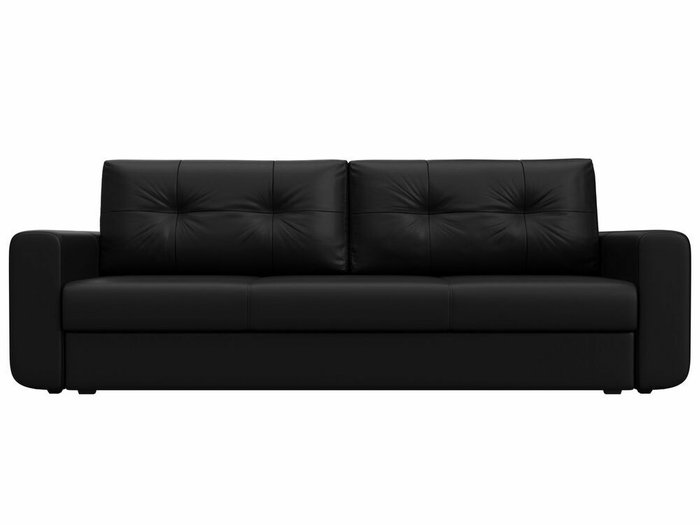 Диван-кровать Лига 031 черного цвета (экокожа) - купить Прямые диваны по цене 34999.0