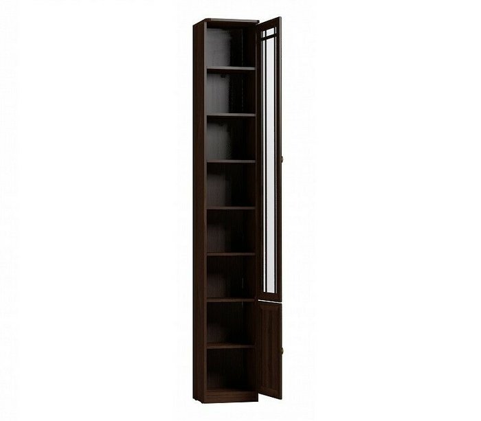 Шкаф книжный правый Sherlock темно-коричневого цвета - купить Книжные шкафы по цене 16980.0