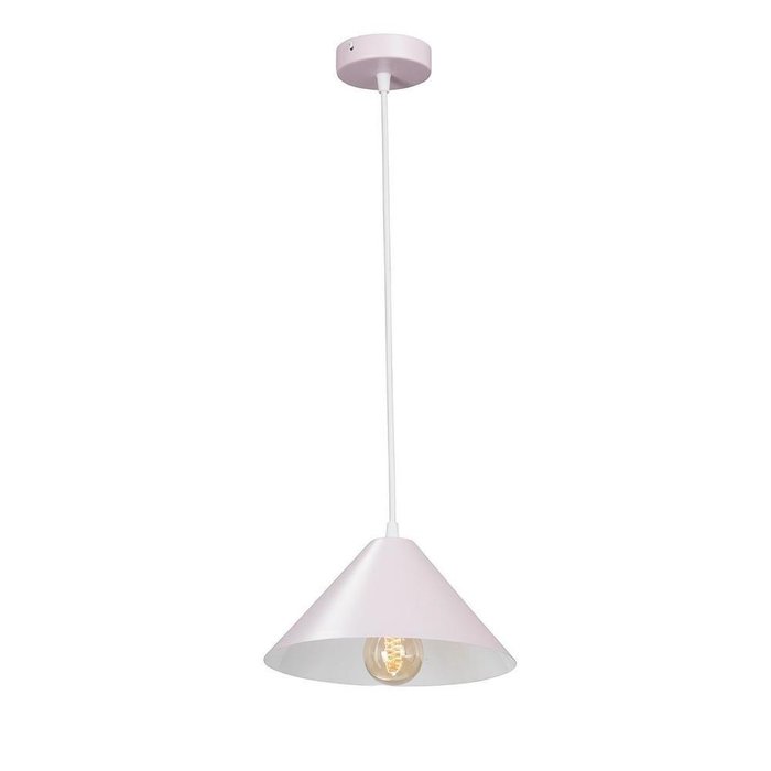 Подвесной светильник из металла светло-розового цвета - купить Подвесные светильники по цене 1380.0