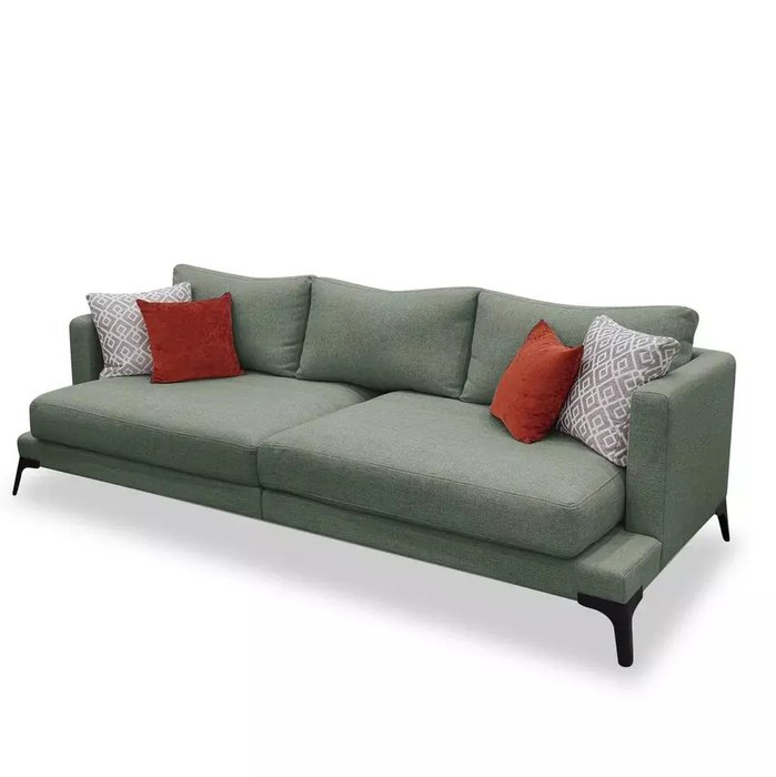 Диван Манчестер зеленого цвета - купить Прямые диваны по цене 142170.0