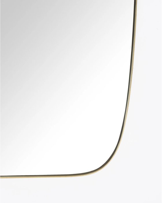 Настенное зеркало Хлоя 60х80 в раме латунного цвета - купить Настенные зеркала по цене 24570.0