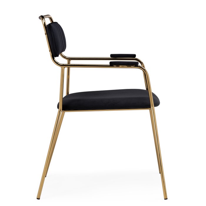 Стул Aspen черно-золотого цвета - лучшие Обеденные стулья в INMYROOM