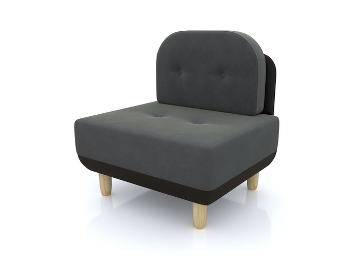 Кресло Торли серого цвета - лучшие Интерьерные кресла в INMYROOM