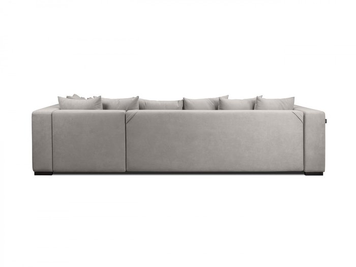 Угловой диван-кровать Плаза Макси серого цвета - лучшие Угловые диваны в INMYROOM