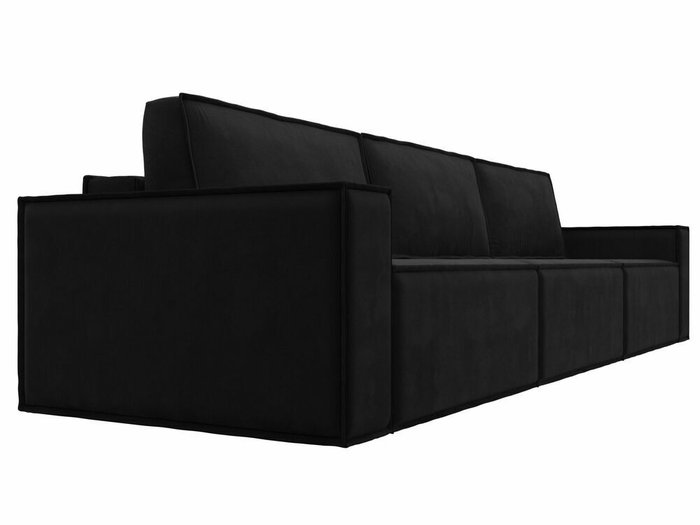 Прямой диван-кровать Куба лонг черного цвета - лучшие Прямые диваны в INMYROOM