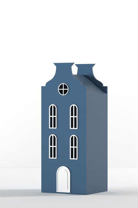 Шкаф-домик Брюссель Mini темно-синего цвета - купить Детские шкафы по цене 48290.0