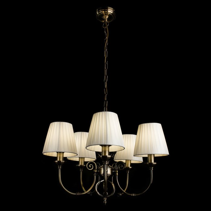 Подвесная люстра Arte Lamp Zanzibar с белыми абажурами - купить Подвесные люстры по цене 21550.0