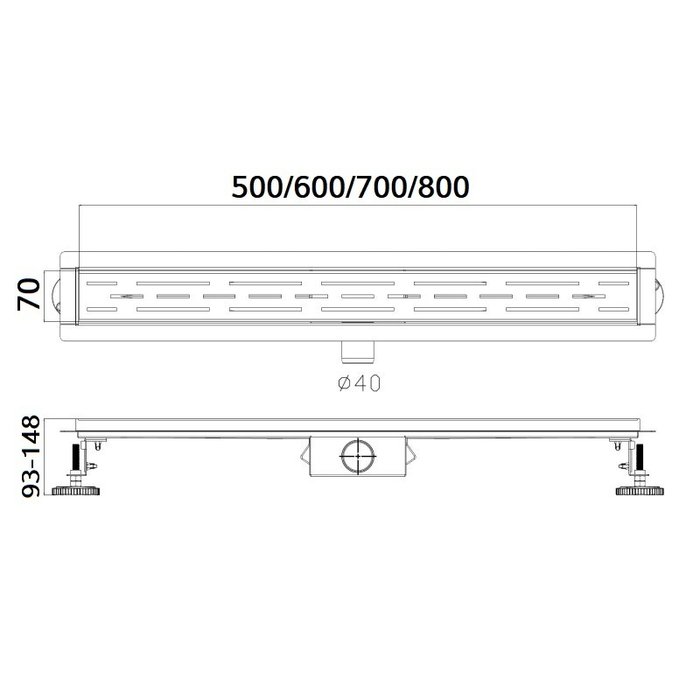 Душевой лоток Haiba HB91500-3, серый - купить Контейнеры и подставки по цене 6548
