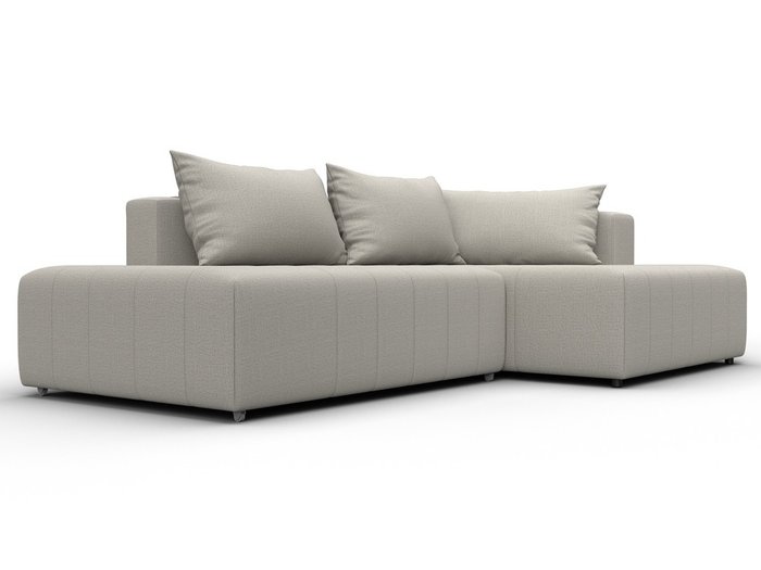 Угловой диван-кровать Лига-103 светло-бежевого цвета правый - лучшие Угловые диваны в INMYROOM Угловой диван-кровать Лига-103 светло-бежевого цвета правый - лучшие Угловые диваны в INMYROOM