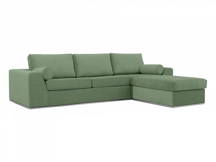 Угловой диван-кровать Igarka зеленого цвета - лучшие Угловые диваны в INMYROOM