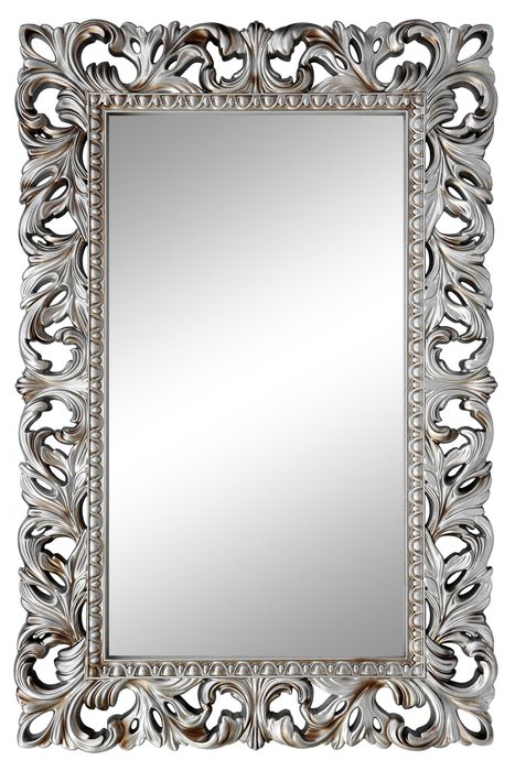 Подвесное зеркало Отталия Серебро с патиной