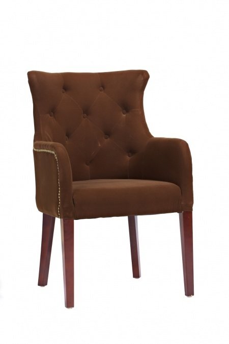  Кресло Rochester коричневого цвета