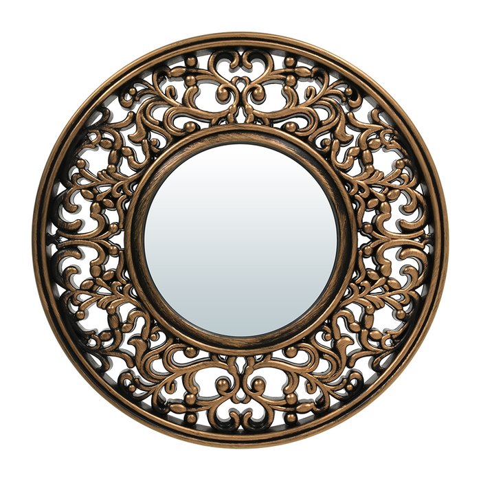 Комплект из трех  настенных декоративных зеркал Лион бронзового цвета - купить Настенные зеркала по цене 1380.0