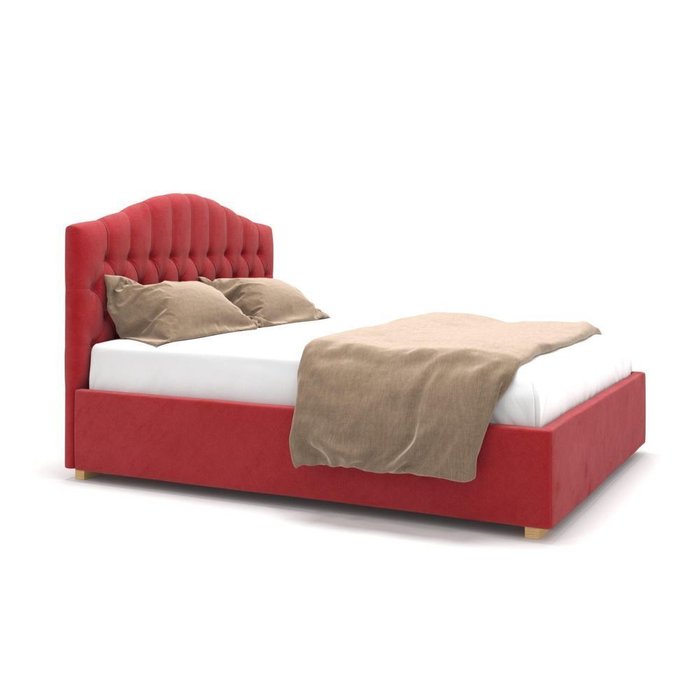 Кровать Hannah красная 200х200 - купить Кровати для спальни по цене 89900.0