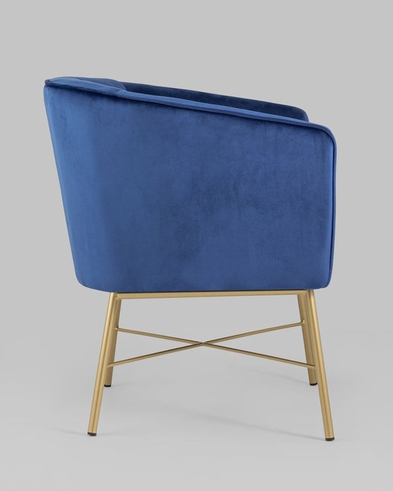 Кресло Шале синего цвета - лучшие Интерьерные кресла в INMYROOM