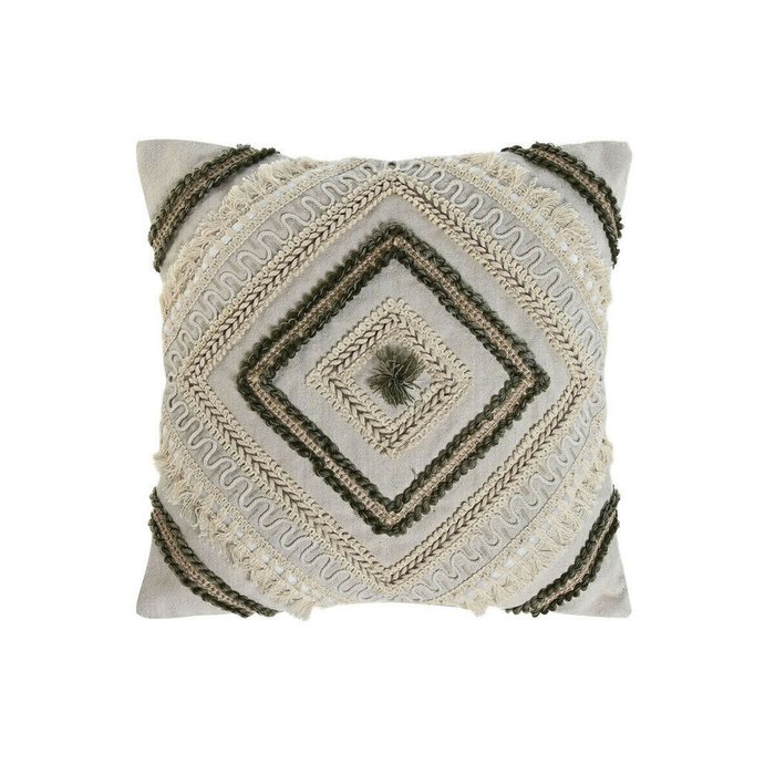 Подушка Boho 45х45 бело-бежевого цвета