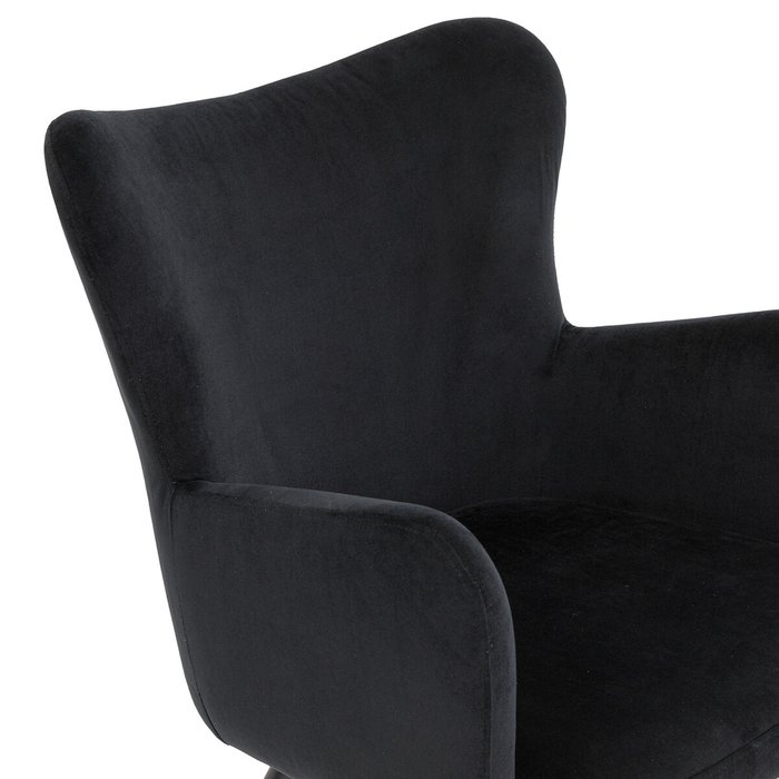 Стул мягкий с подлокотниками Luxore черного цвета - лучшие Обеденные стулья в INMYROOM