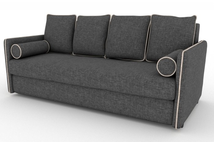 Прямой диван-кровать Cardinal серого цвета