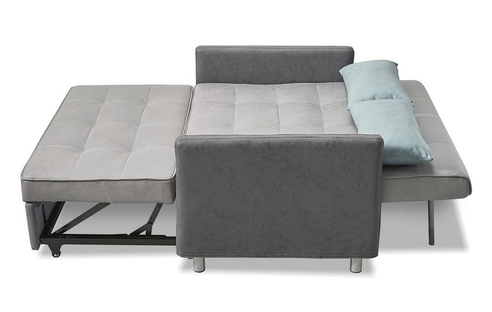 Прямой диван-кровать Claire S серого цвета - купить Прямые диваны по цене 65100.0