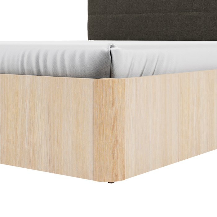 Кровать Магна 160х200 с серым изголовьем и подъемным механизмом - лучшие Кровати для спальни в INMYROOM