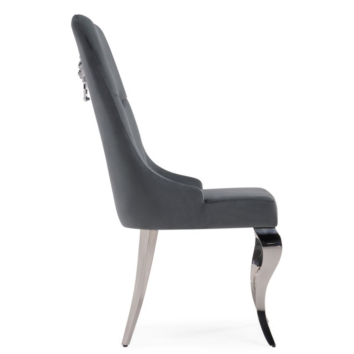 Стул Viki темно-серого цвета - лучшие Обеденные стулья в INMYROOM