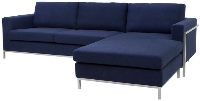 Диван Comfort синего цвета - купить Угловые диваны по цене 202400.0