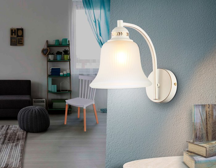 Бра Traditional TR3052 (стекло, цвет белый) - лучшие Бра и настенные светильники в INMYROOM