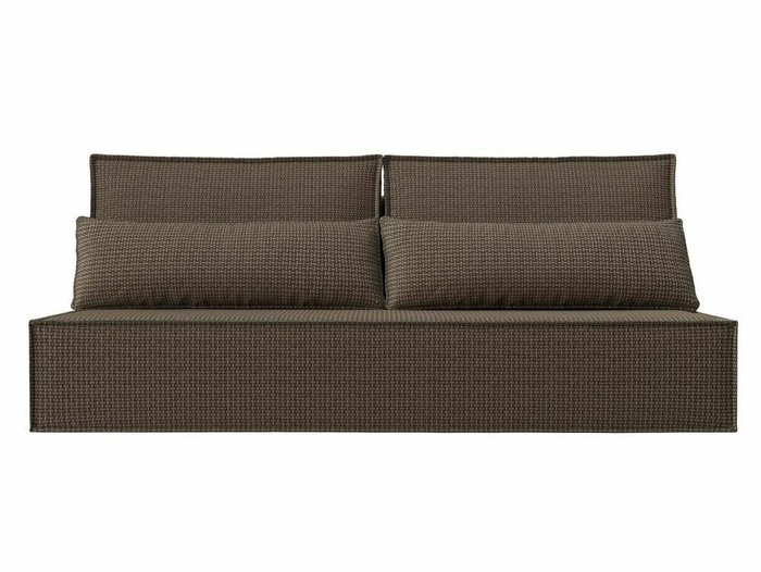 Прямой диван-кровать Фабио Лайт бежево-коричневого цвета - купить Прямые диваны по цене 24999.0