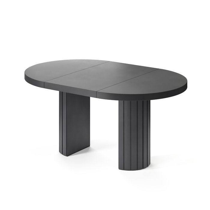Обеденный стол раздвижной Турейс черного цвета - купить Обеденные столы по цене 128285.0