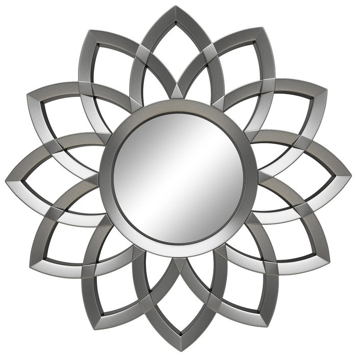 Настенное зеркало Кристер Серебро металлик (S)