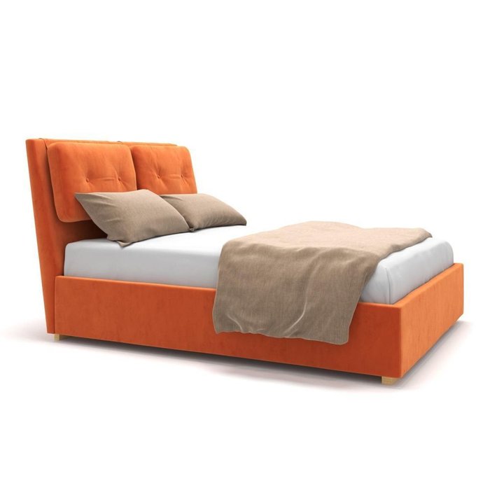 Кровать Freya оранжевая 140х200 - купить Кровати для спальни по цене 58900.0