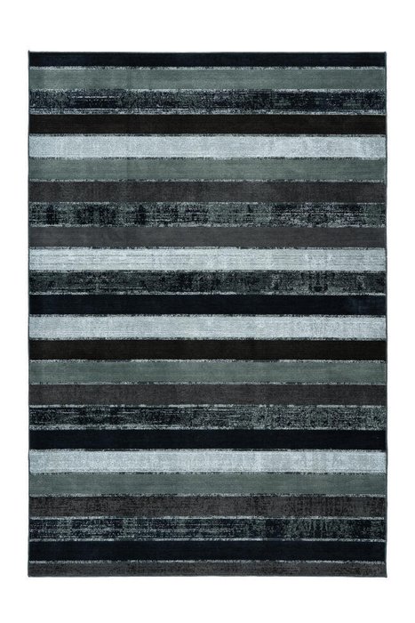 Рельефный ковер Greta Lines темно-серого цвета 120х170