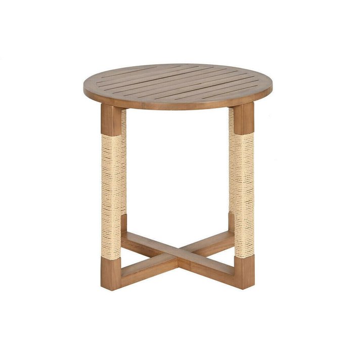 Вспомогательный стол Натуральный Ель Деревянный MDF 48 x 48 x 50,5 cm